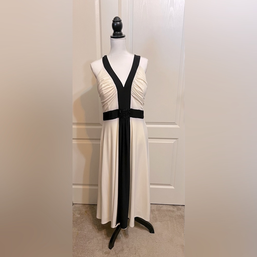 Black & White Evening Dress